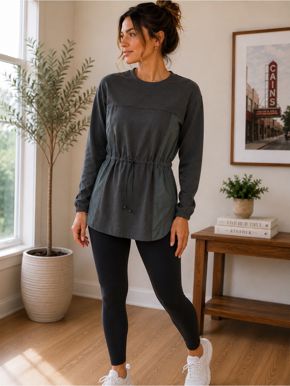 ATHLETA Triumph Hybrid Crewneck Sweatshirt